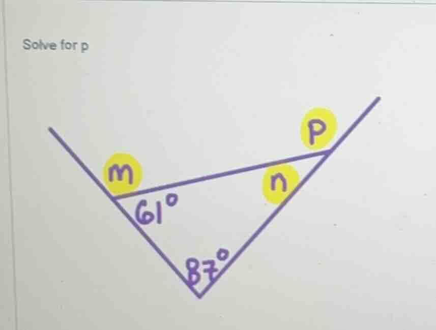solve for p