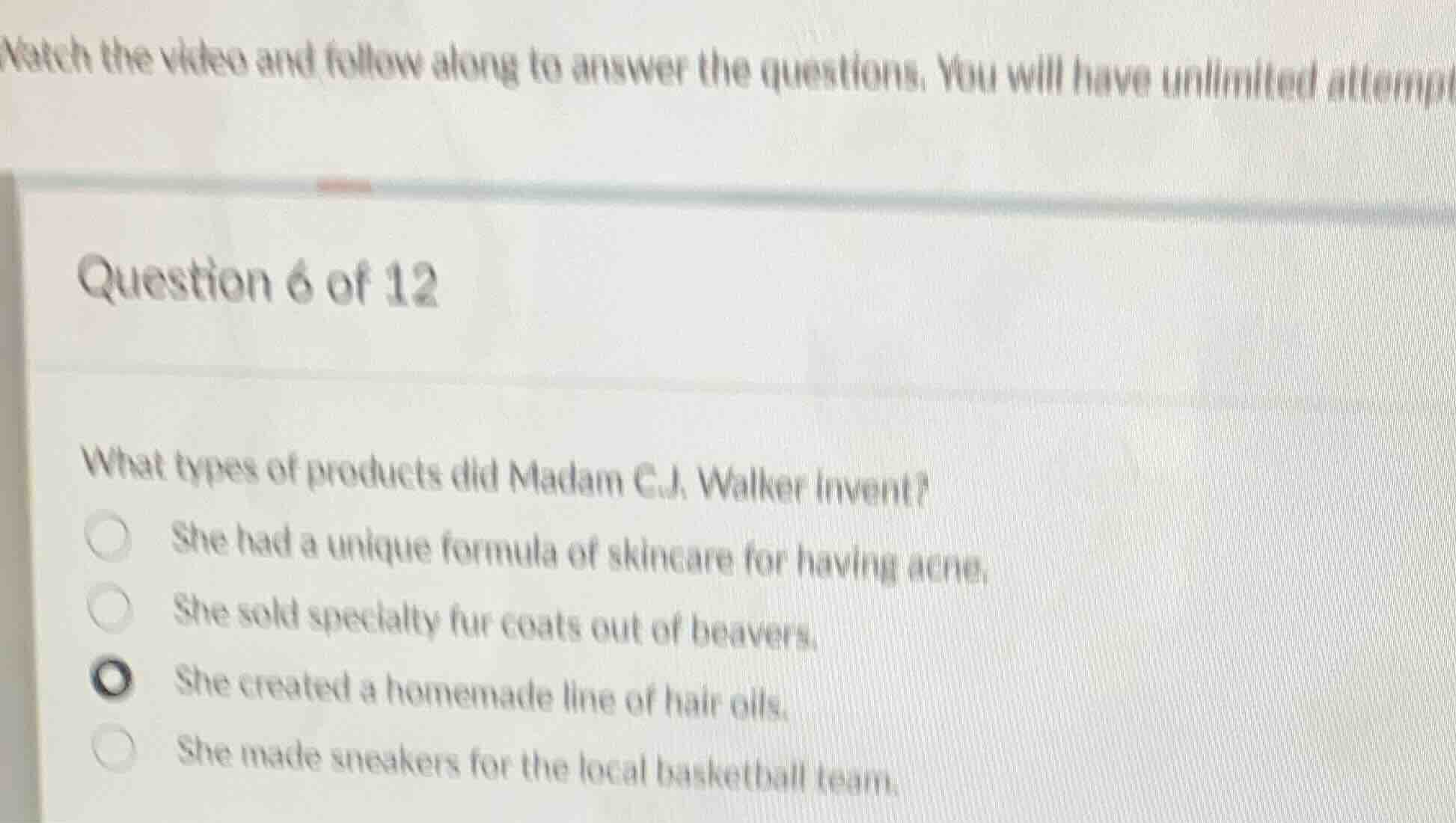 watch the video and follow along to answer the questions. you will have…