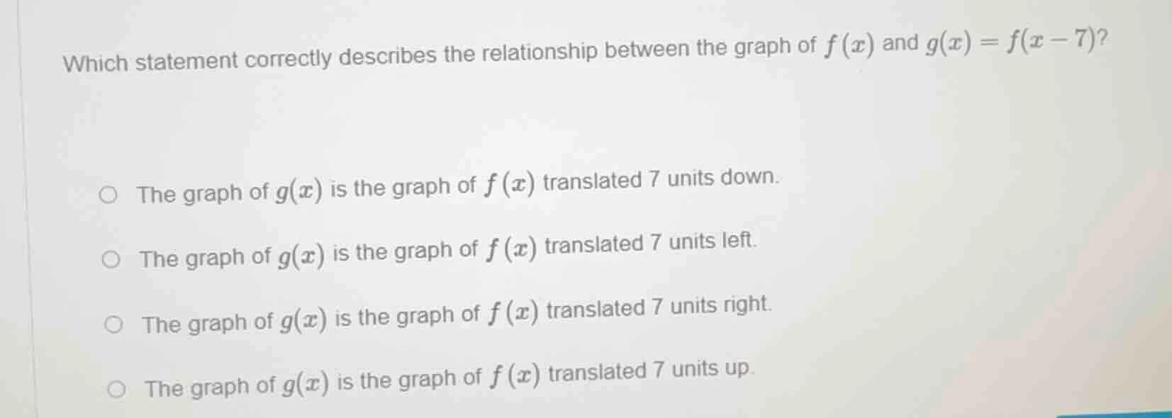 which statement correctly describes the relationship between the graph …