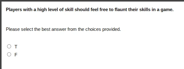 players with a high level of skill should feel free to flaunt their ski…