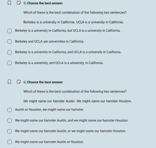 5) choose the best answer. which of these is the best combination of th…