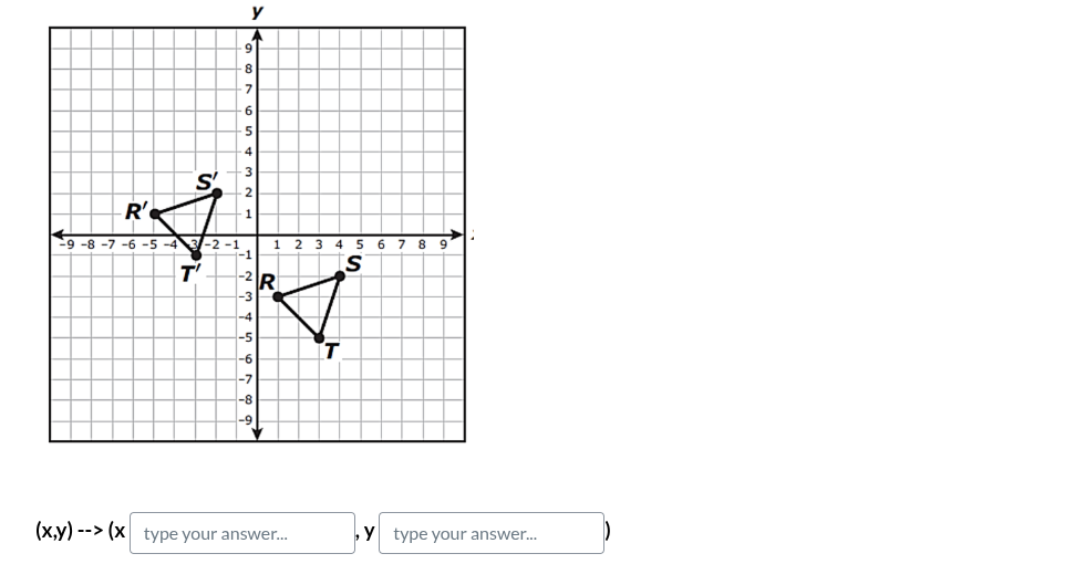 (x,y) --> (x type your answer..., y type your answer...)