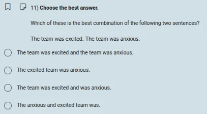 11) choose the best answer. which of these is the best combination of t…