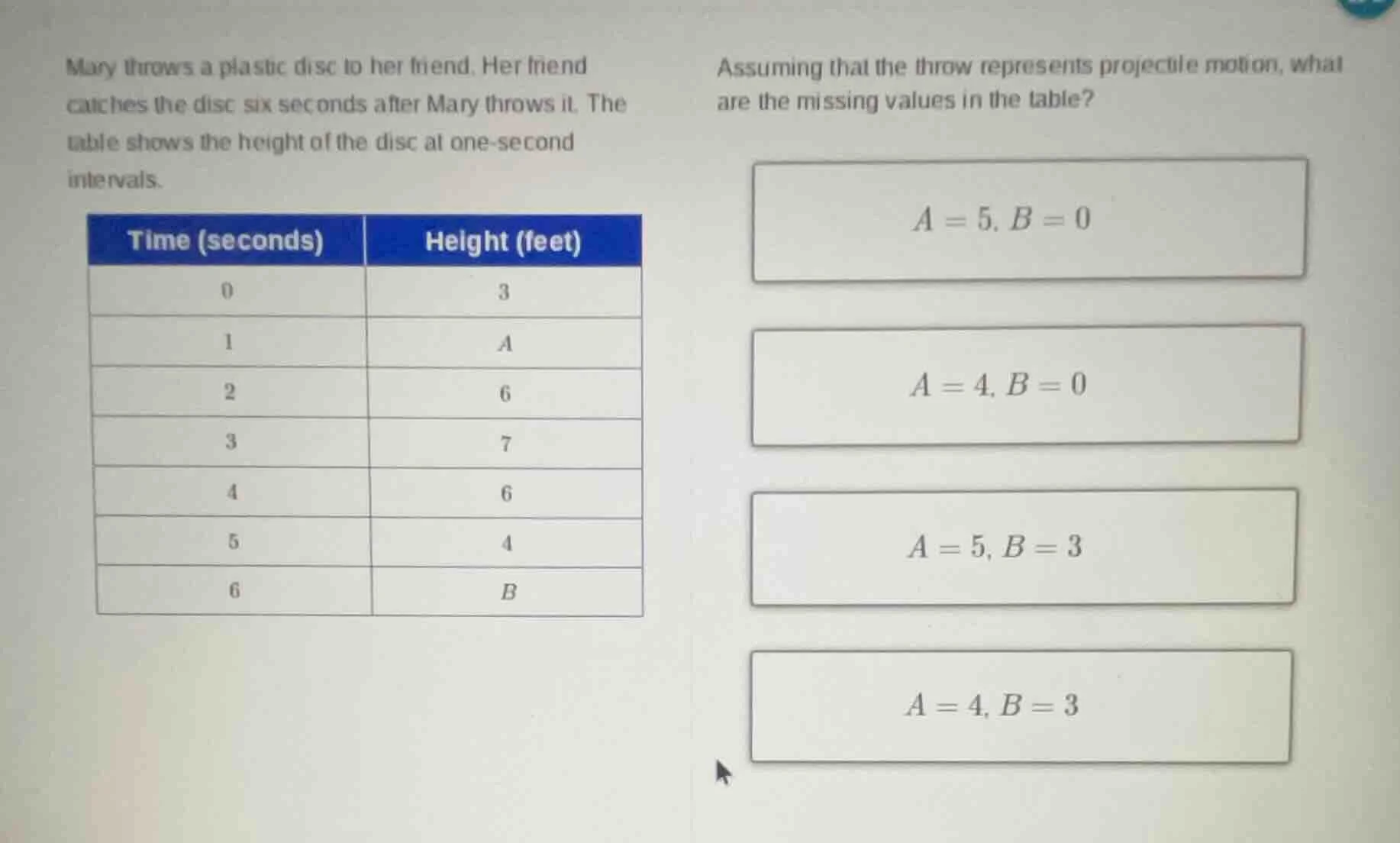 mary throws a plastic disc to her friend. her friend catches the disc s…