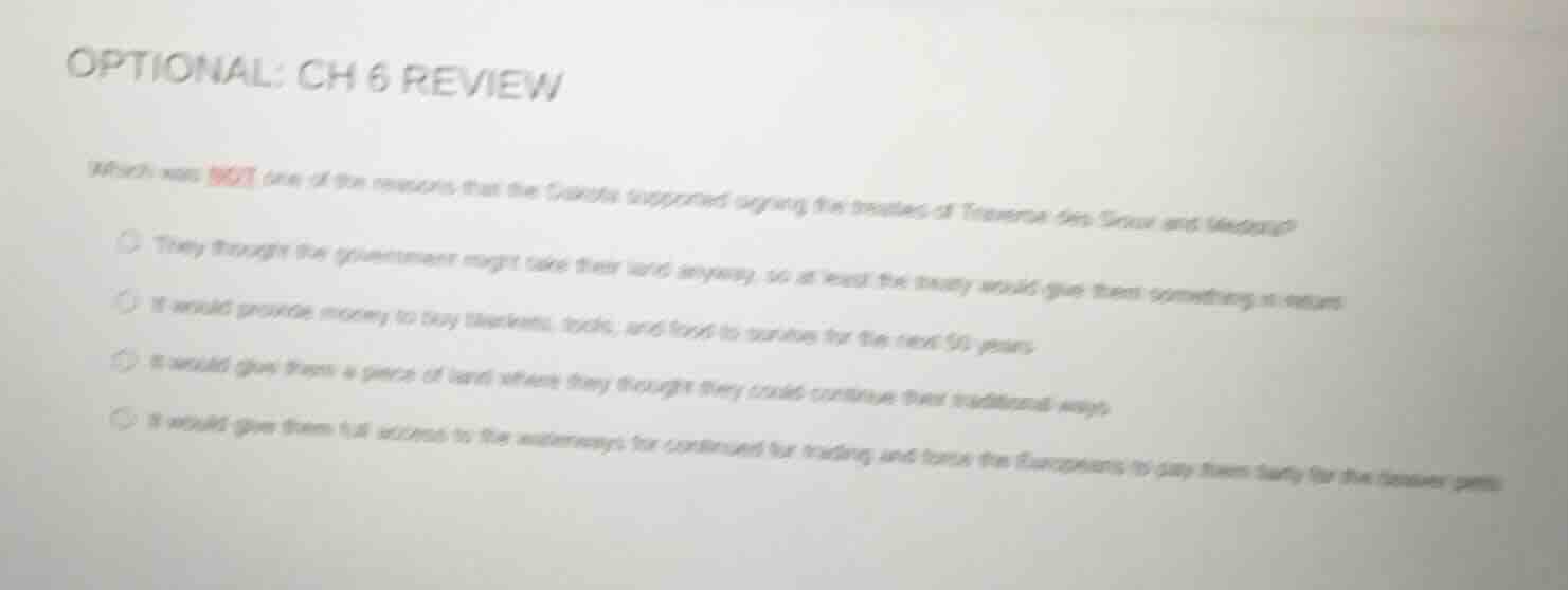 optional: ch 6 review which was not one of the reasons that the creeks …