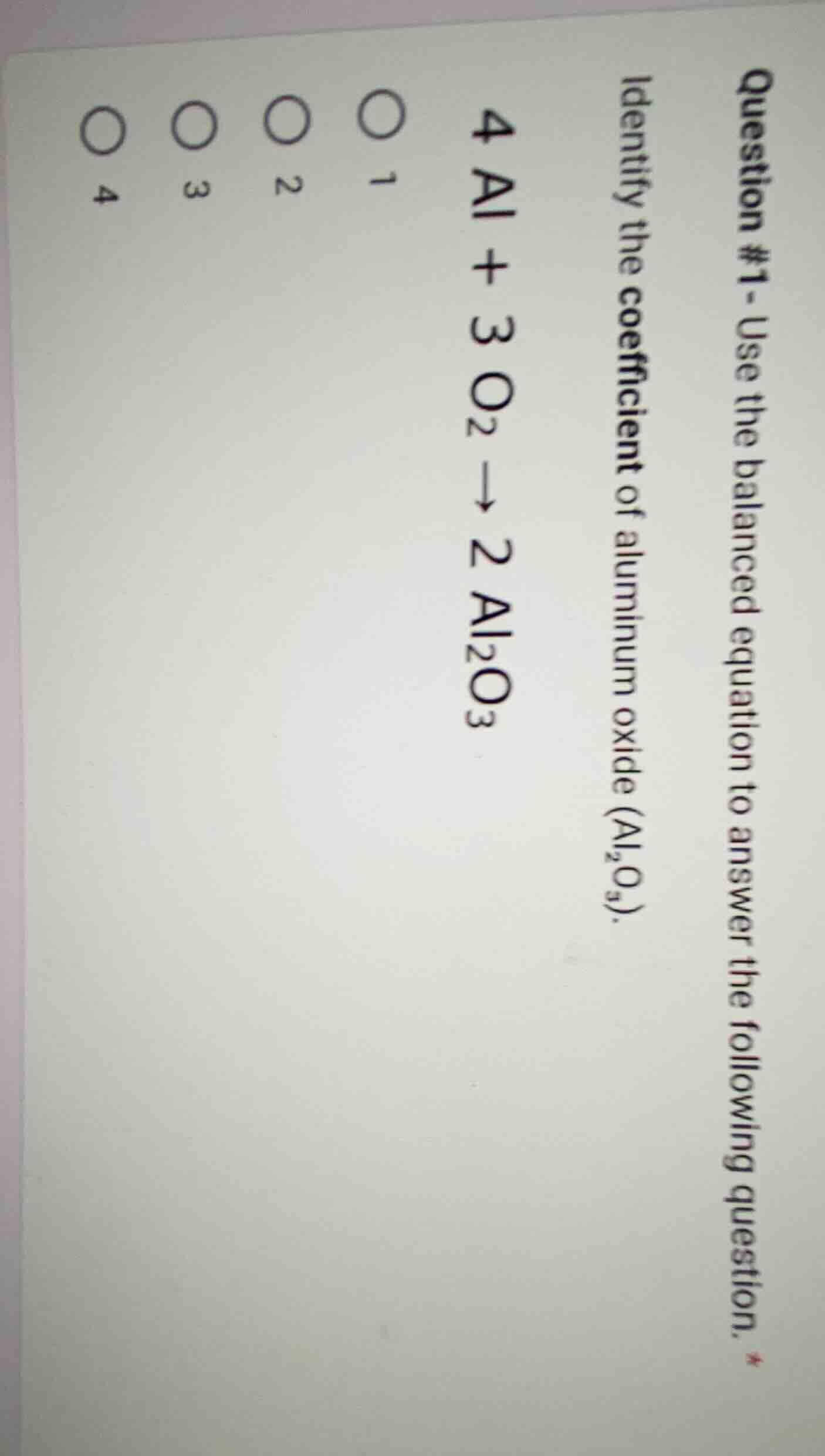 question #1 - use the balanced equation to answer the following questio…