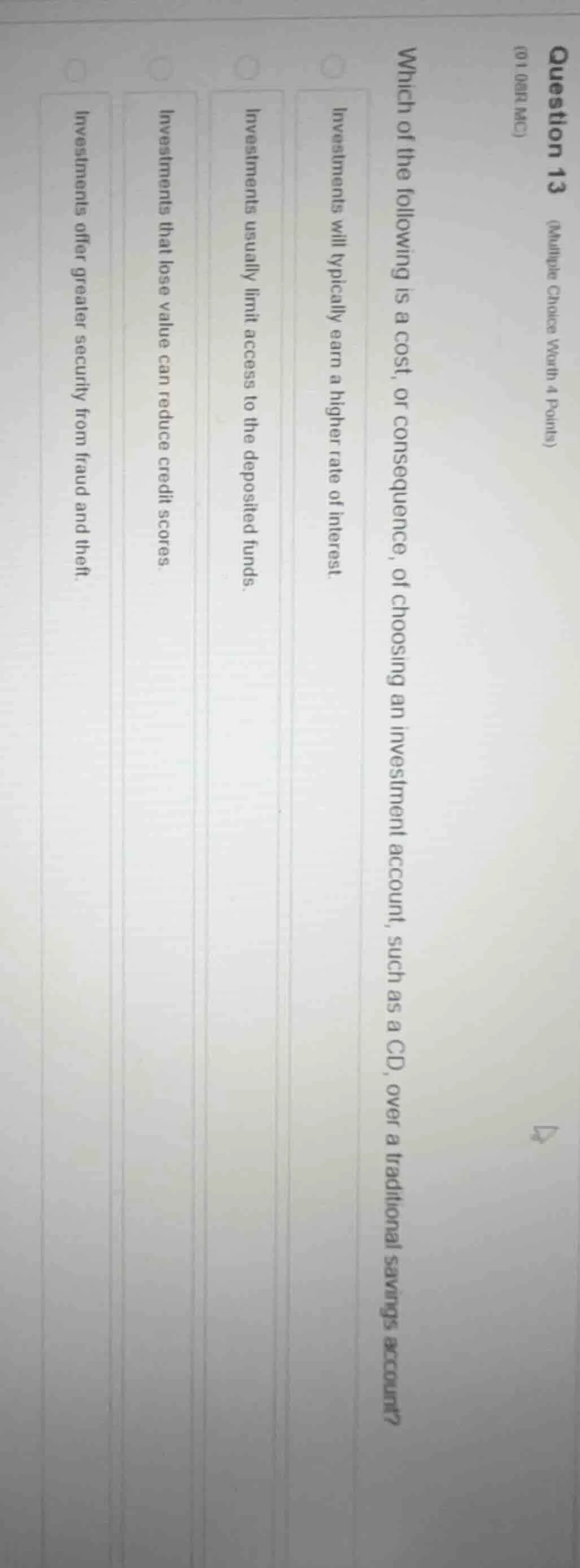 question 13 (multiple choice worth 4 points) (01 obr mc) which of the f…