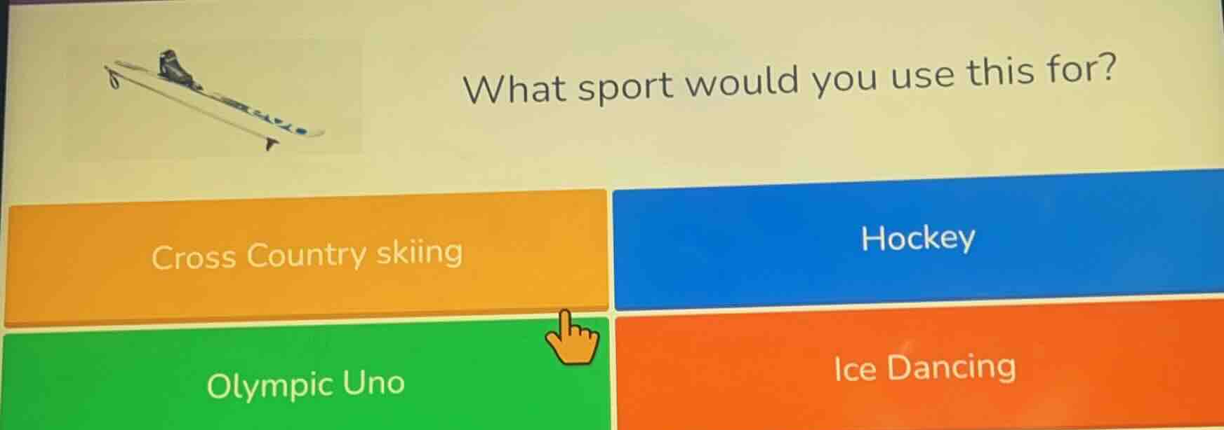 what sport would you use this for? cross country skiing hockey olympic …
