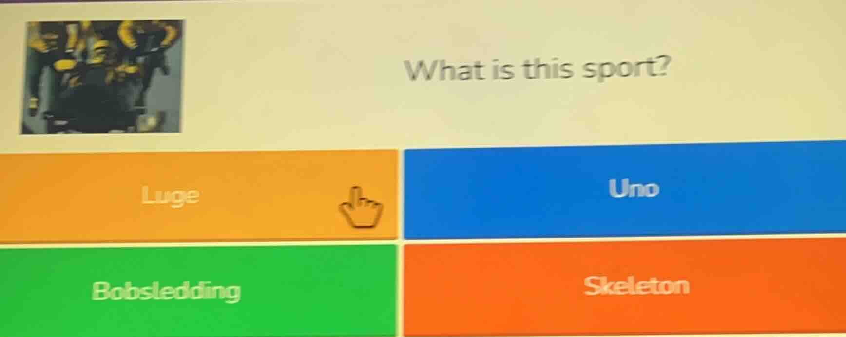 what is this sport? luge uno bobsledding skeleton