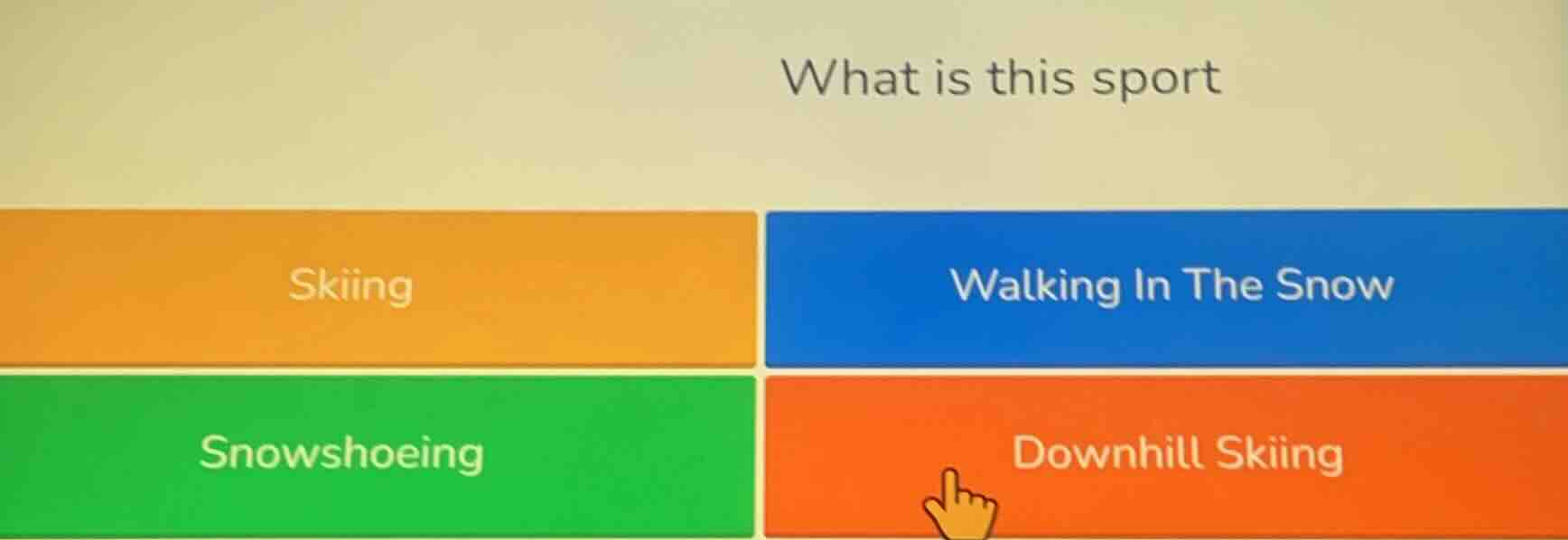 what is this sport skiing walking in the snow snowshoeing downhill skii…