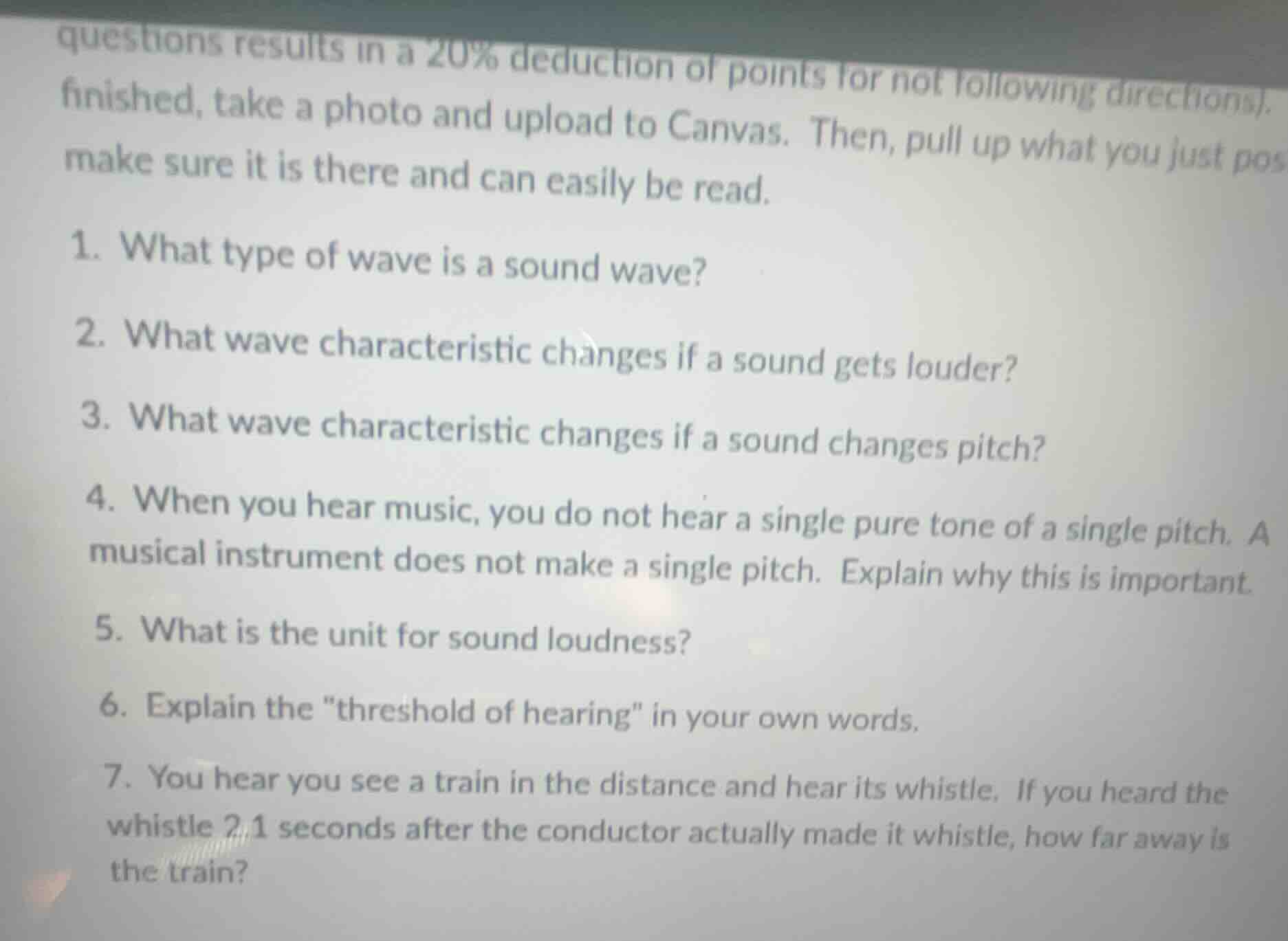 questions results in a 20% deduction of points for not following direct…