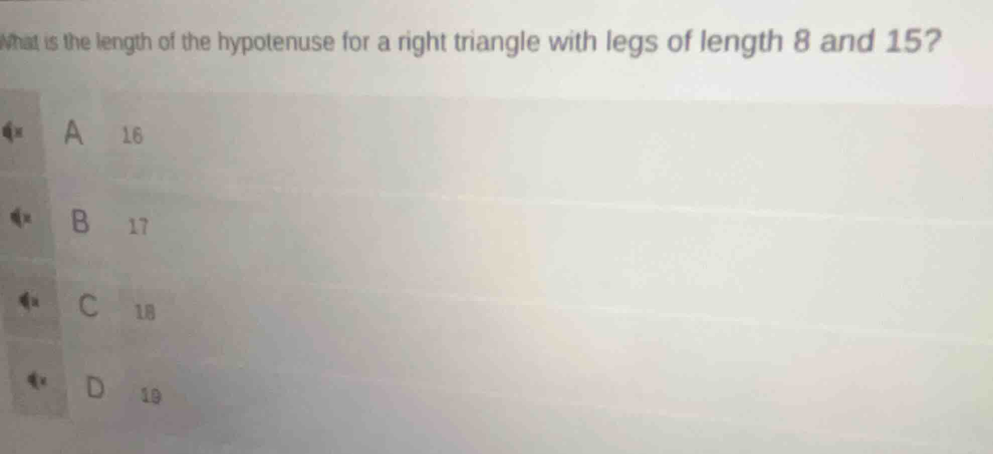 what is the length of the hypotenuse for a right triangle with legs of …