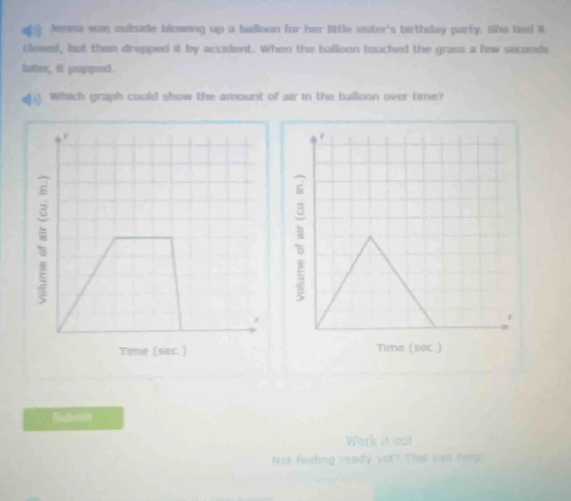 jorena was outside blowing up a balloon for her little sisters birthday…