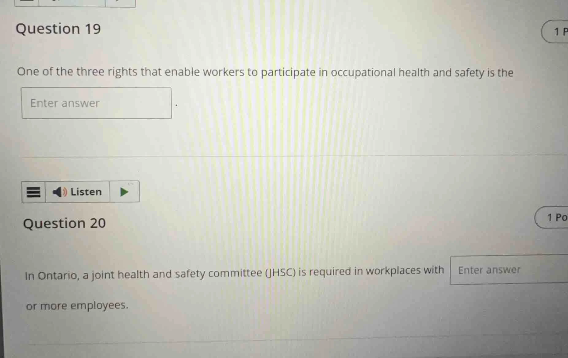 question 19 one of the three rights that enable workers to participate …