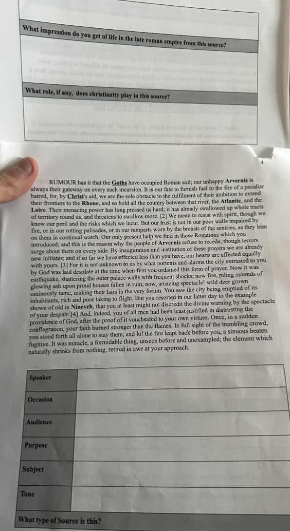 what impression do you get of life in the late roman empire from this s…