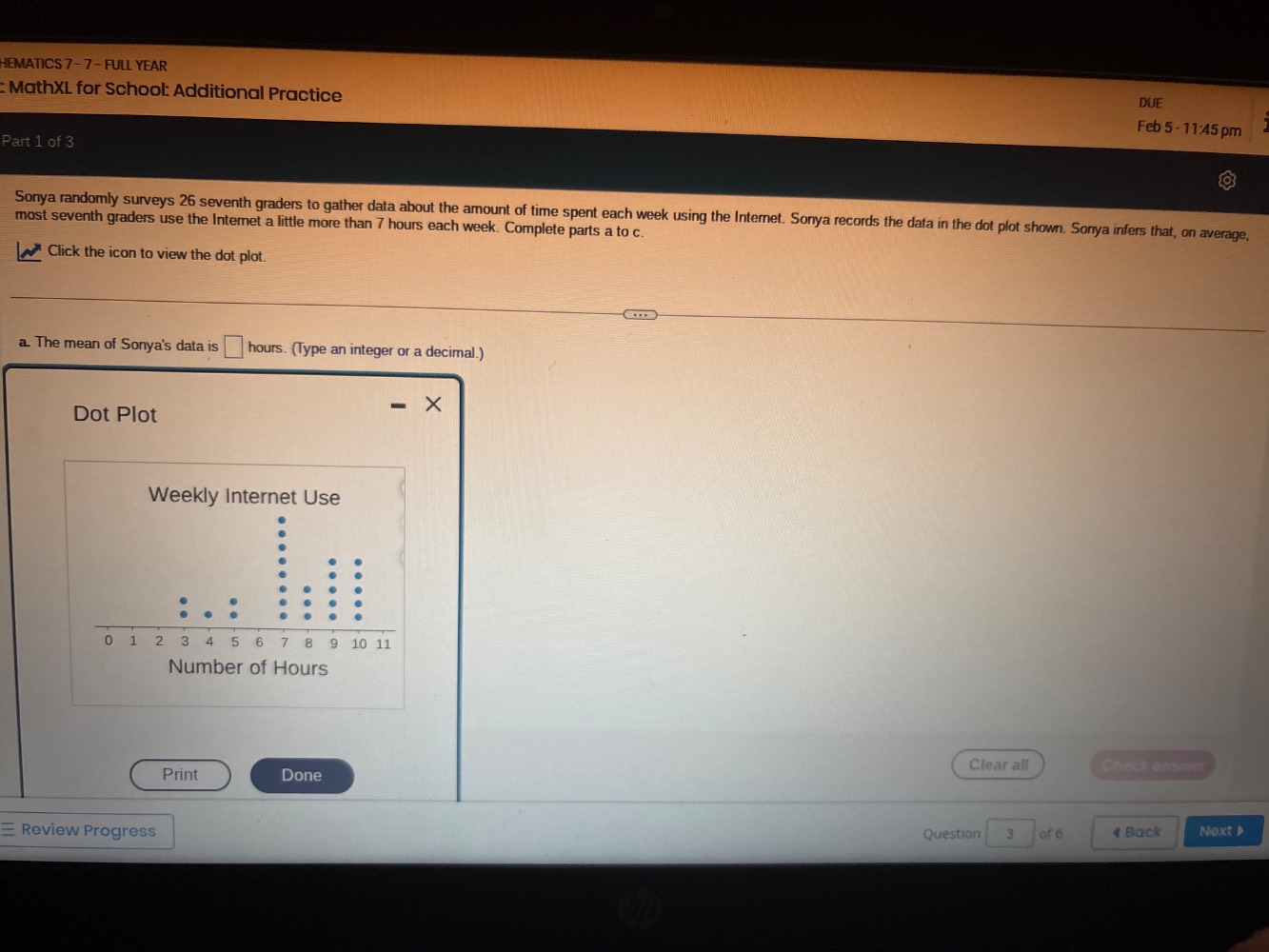 hematics 7 - 7 - full year mathxl for school: additional practice part …
