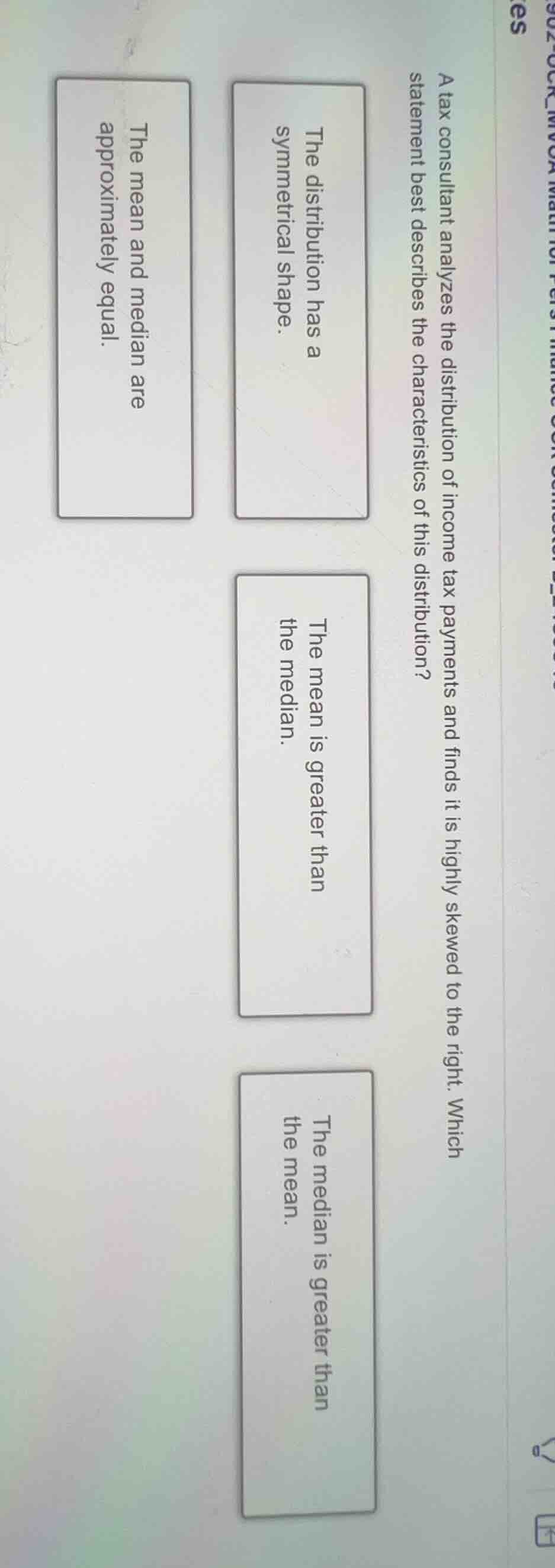 a tax consultant analyzes the distribution of income tax payments and f…