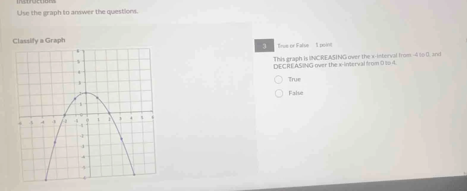 instructions use the graph to answer the questions. classify a graph 3 …