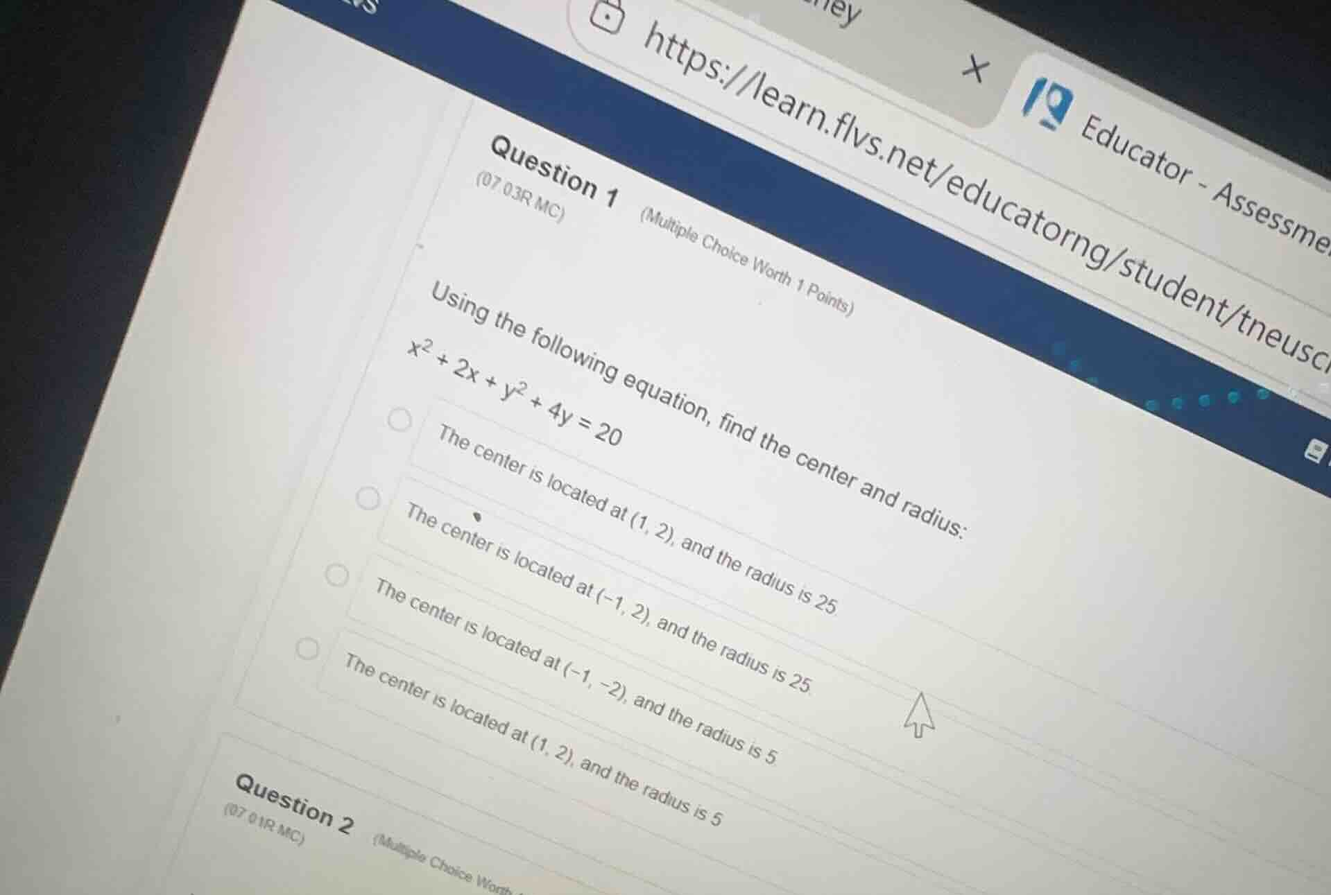 question 1 (multiple choice worth 1 points) (07.03r mc) using the follo…