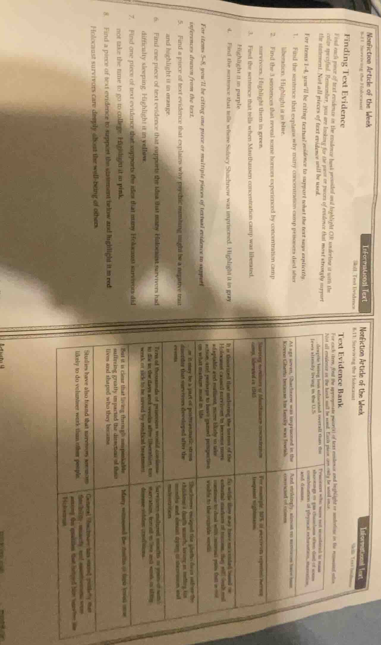 nonfiction article of the week ri.11 surveying the homework finding tex…