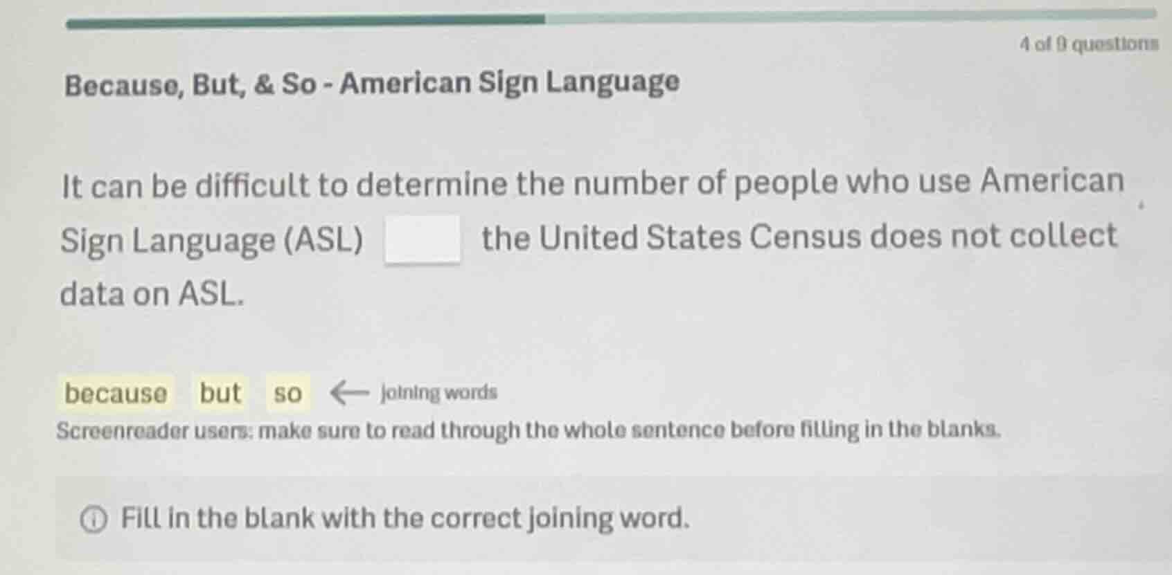 because, but, & so - american sign language it can be difficult to dete…