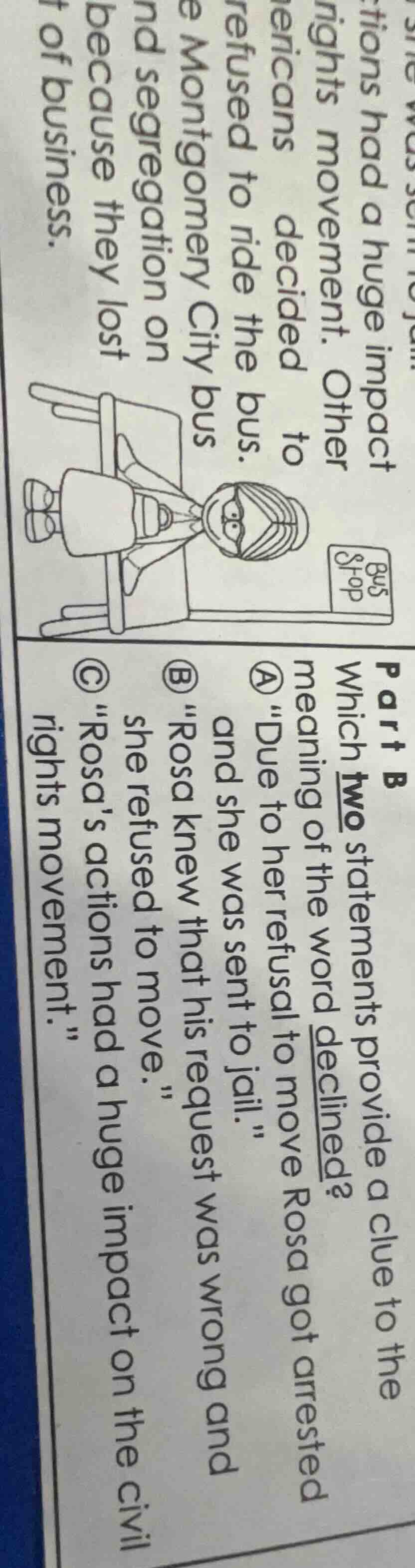 tions had a huge impact rights movement. other ericans decided to refus…