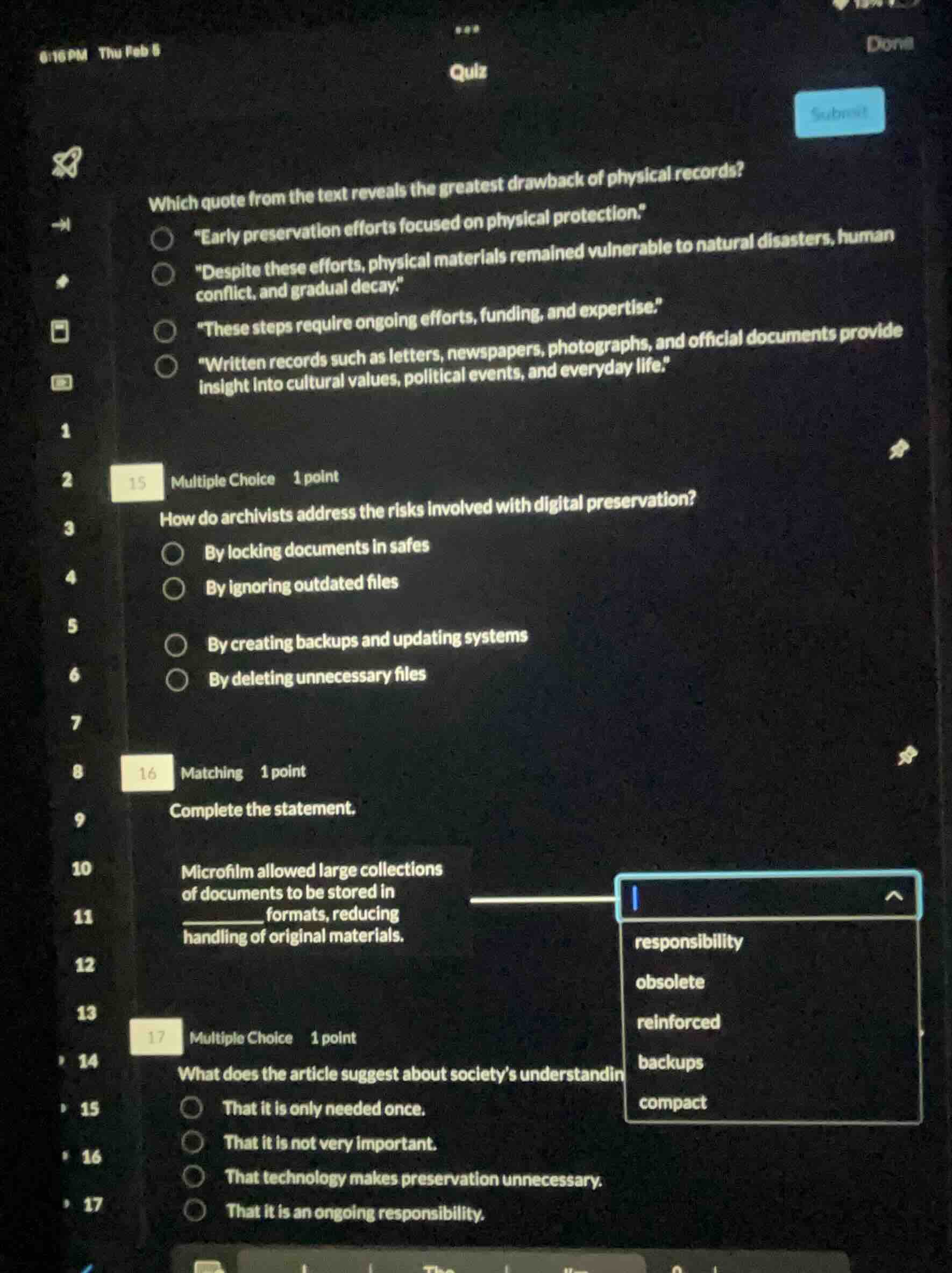 how do archivists address the risks involved with digital preservation?…