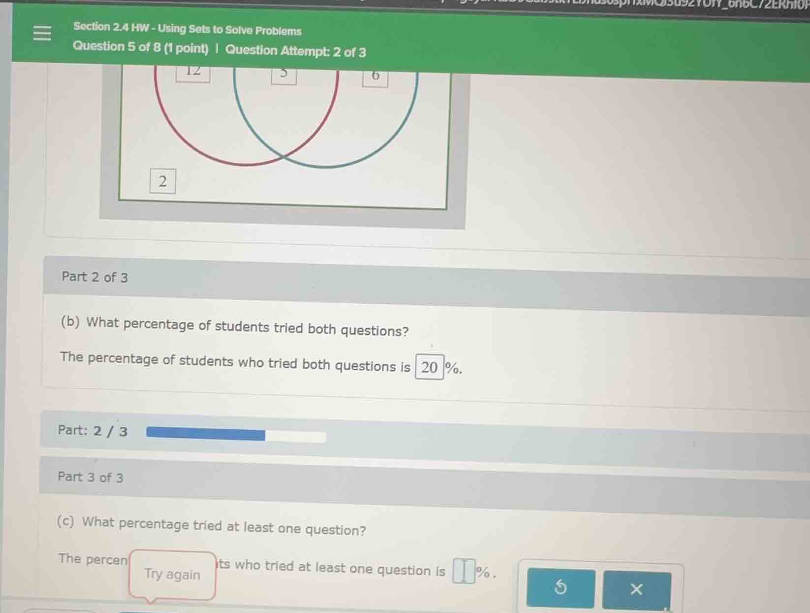section 2.4 hw - using sets to solve problems question 5 of 8 (1 point)…