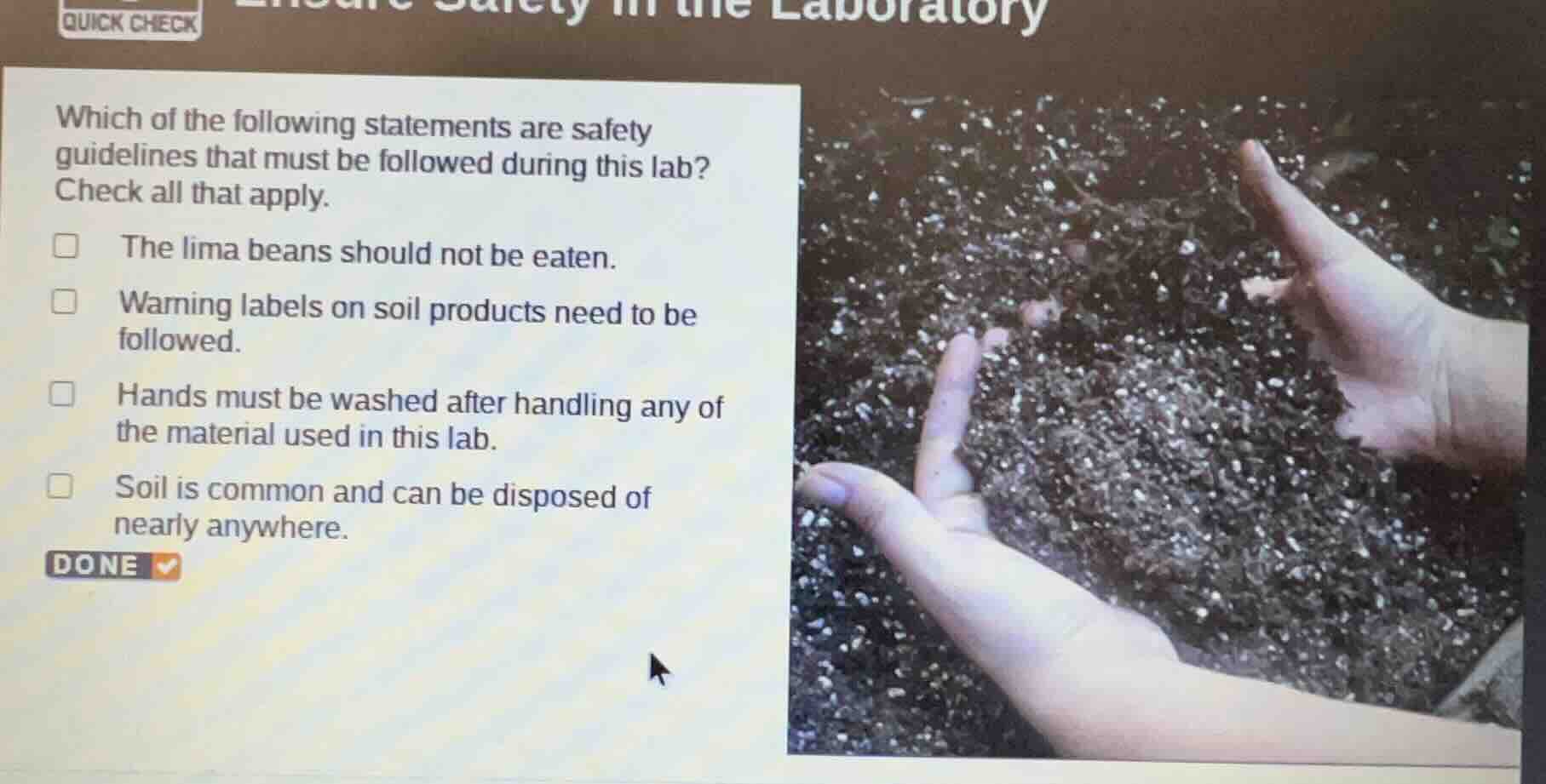 which of the following statements are safety guidelines that must be fo…