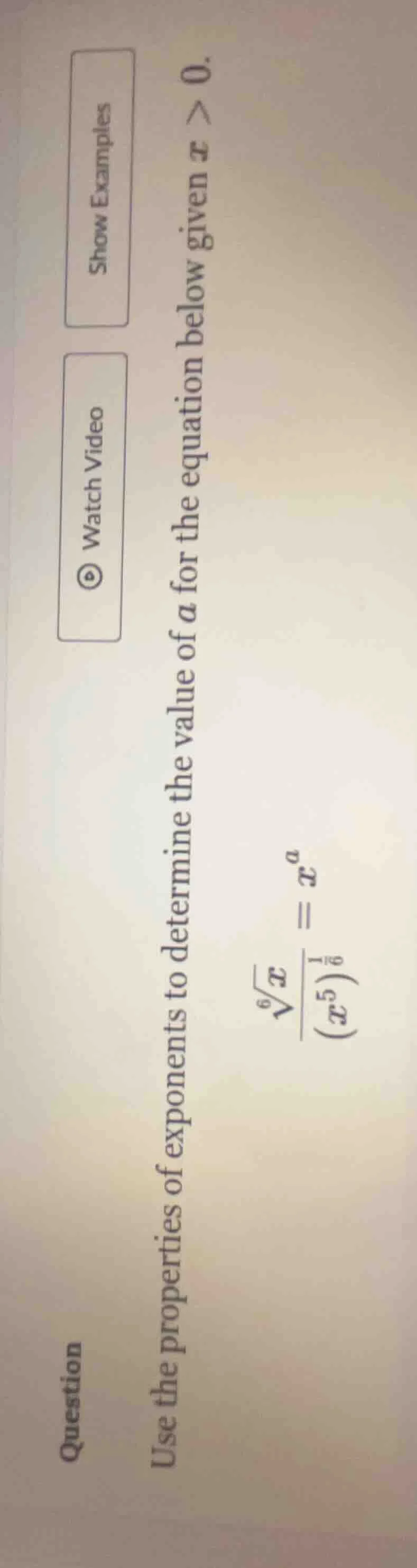 question use the properties of exponents to determine the value of ( a …