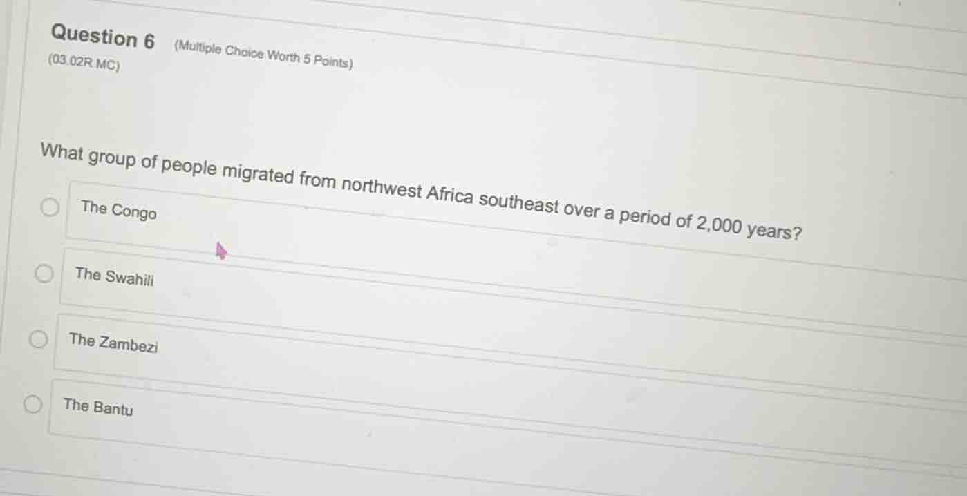 question 6 (multiple choice worth 5 points) (03.02r mc) what group of p…
