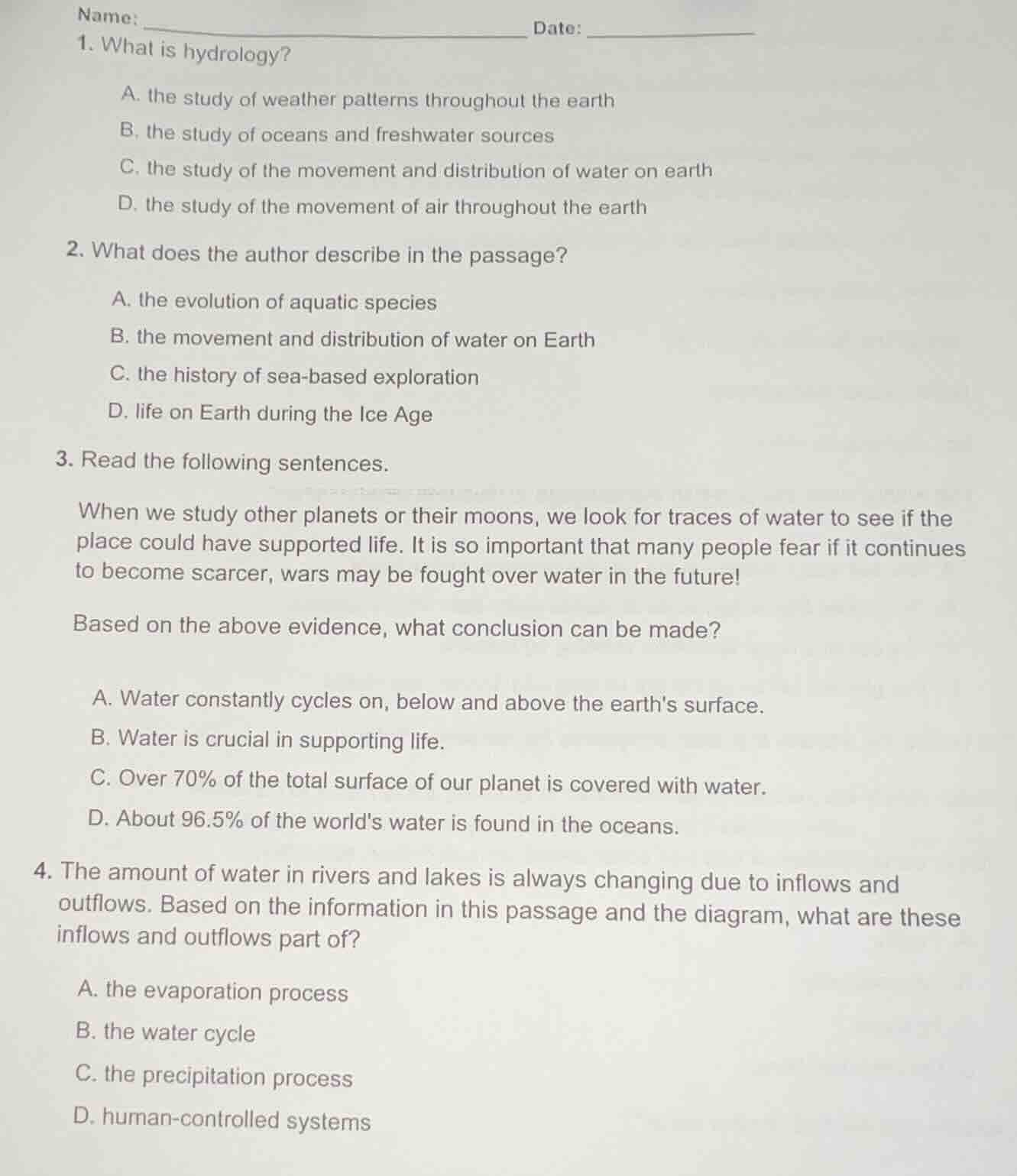 name: ______________________________ date: _____________ 1. what is hyd…