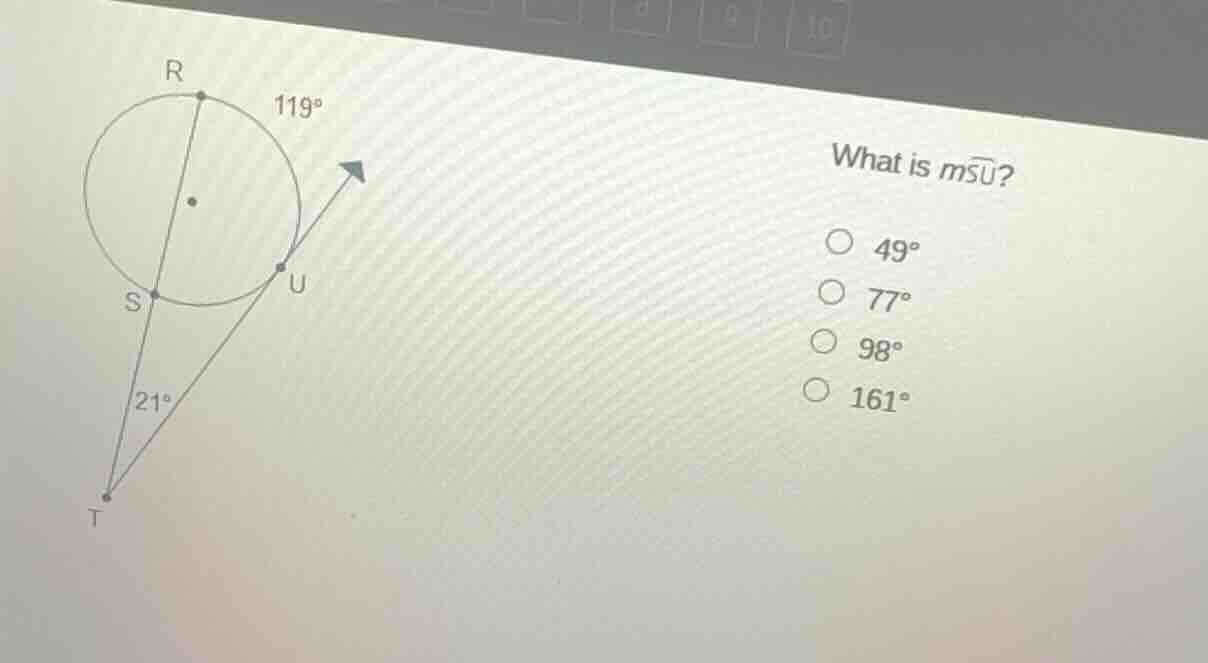 what is ( moverarc{su} )? ( circ ) ( 49^circ ) ( circ ) ( 77^circ ) ( c…