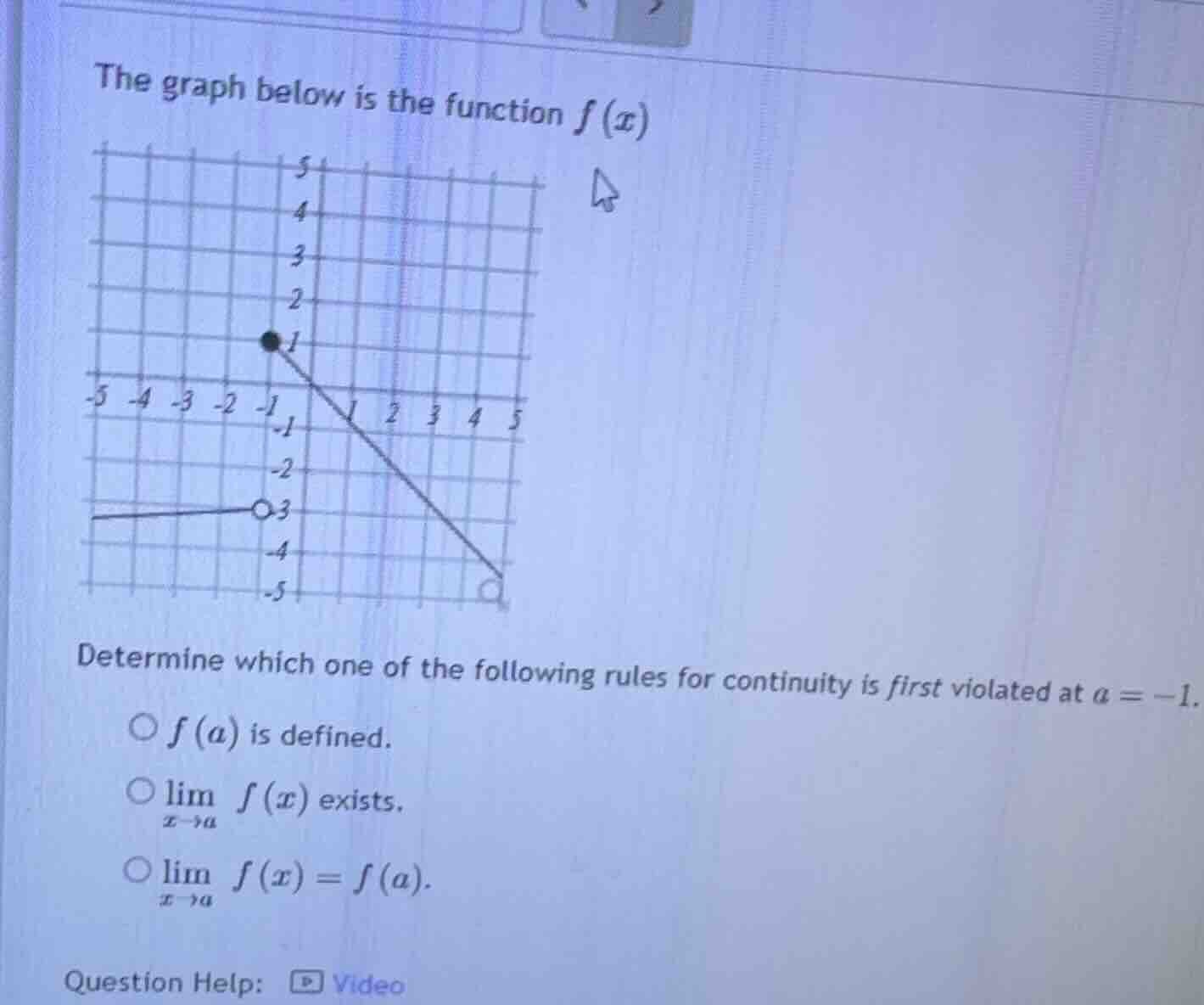 the graph below is the function $f(x)$ determine which one of the follo…
