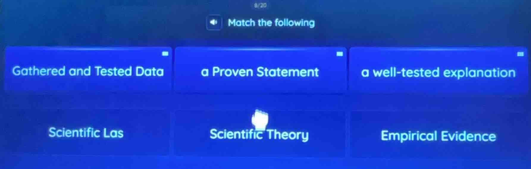 match the following gathered and tested data a proven statement a well …