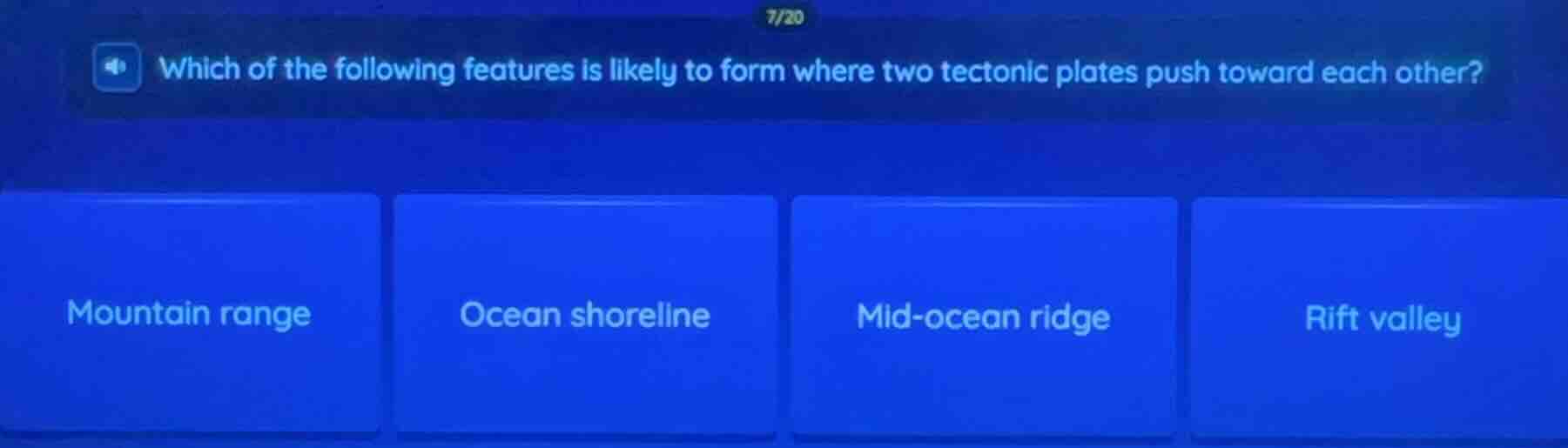 which of the following features is likely to form where two tectonic pl…