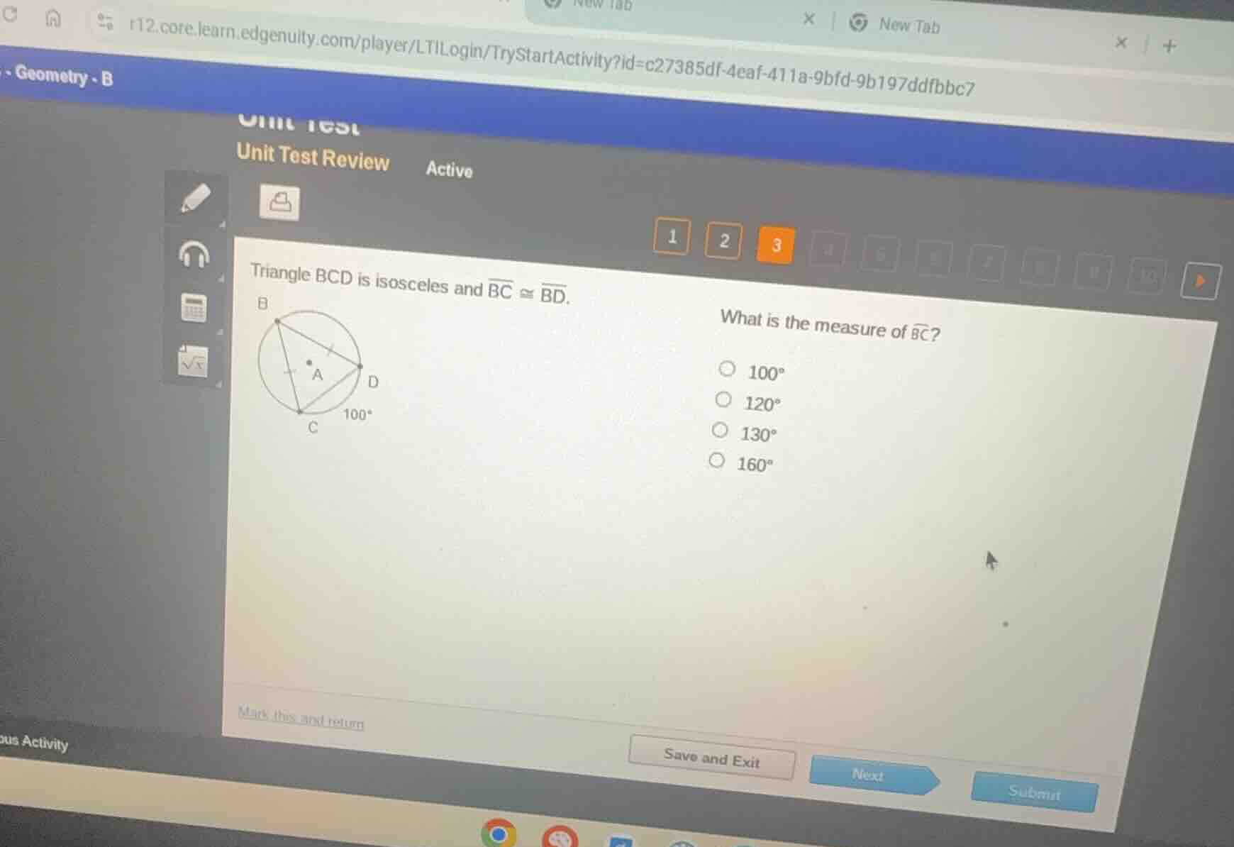 triangle bcd is isosceles and \\(\\overline{bc} \\cong \\overline{bd}\\…