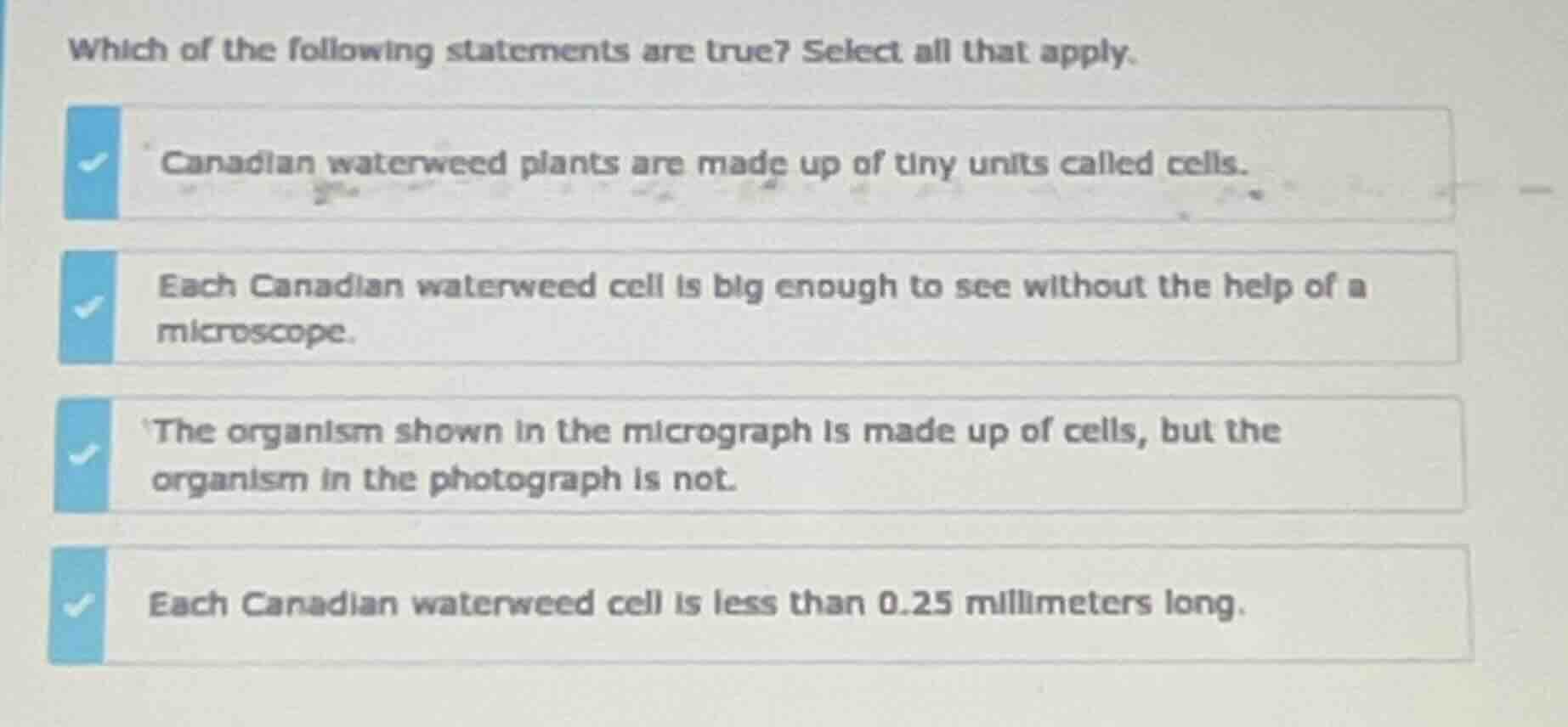 which of the following statements are true? select all that apply. cana…