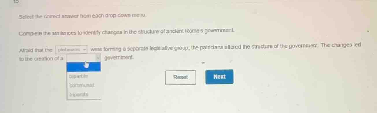 select the correct answer from each drop - down menu. complete the sent…