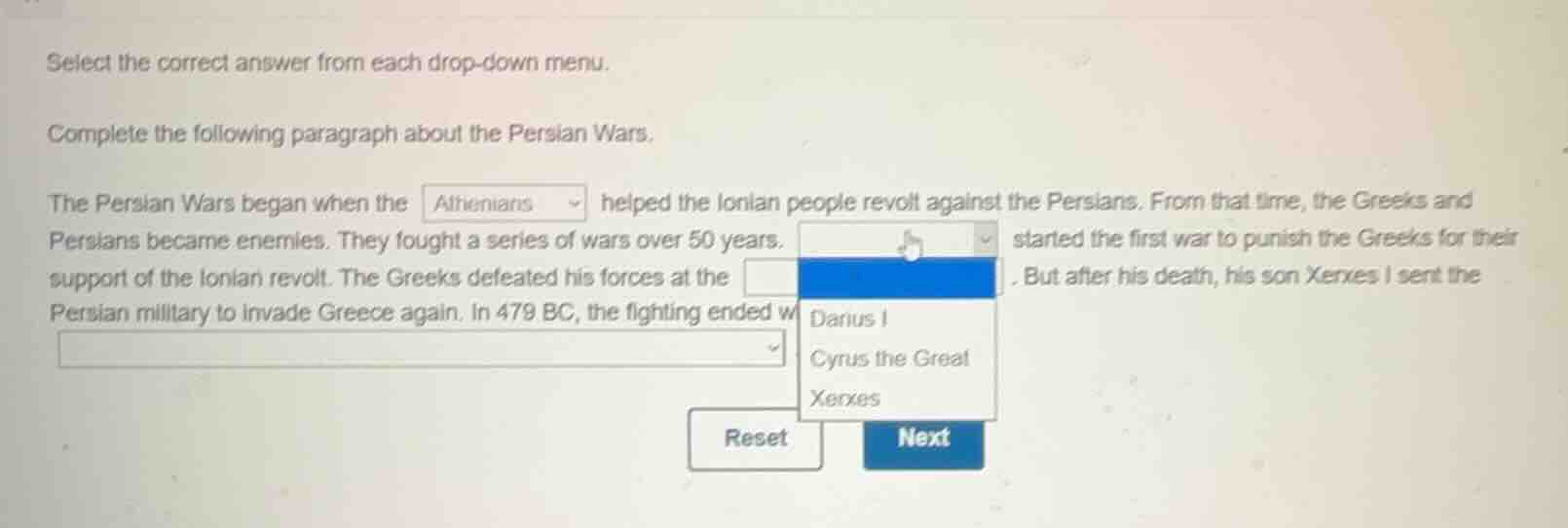select the correct answer from each drop - down menu. complete the foll…