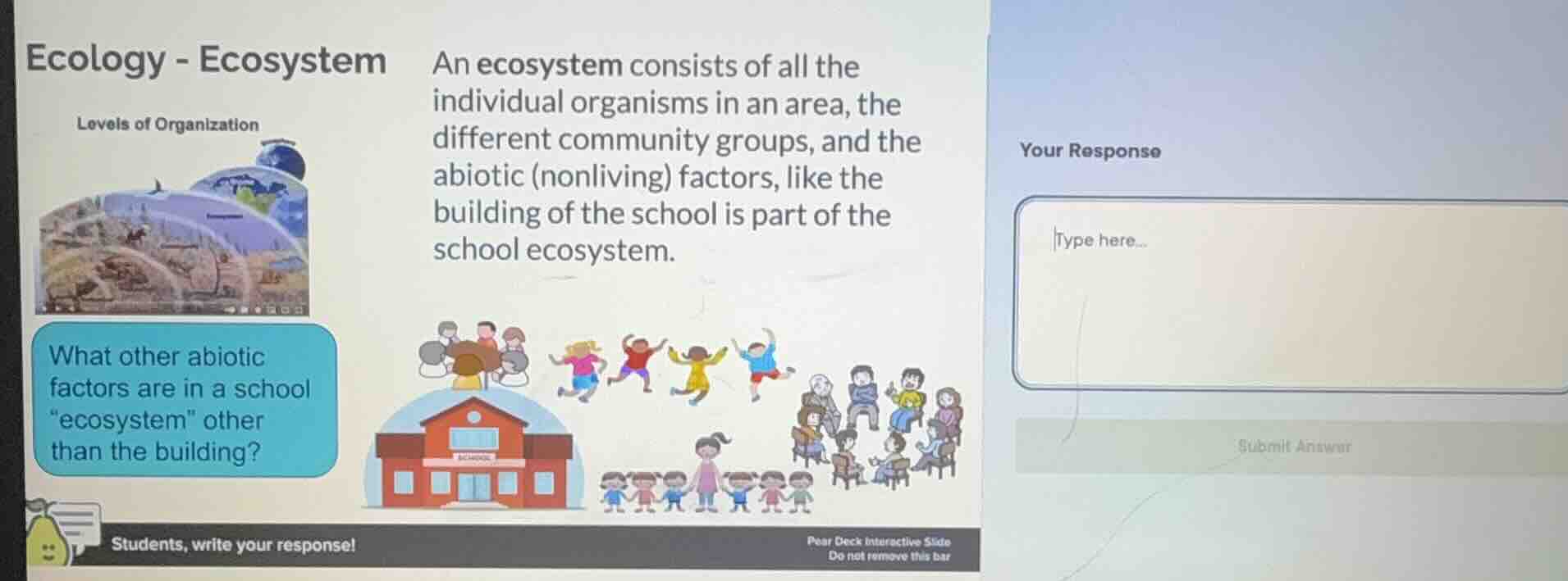 ecology - ecosystem levels of organization an ecosystem consists of all…