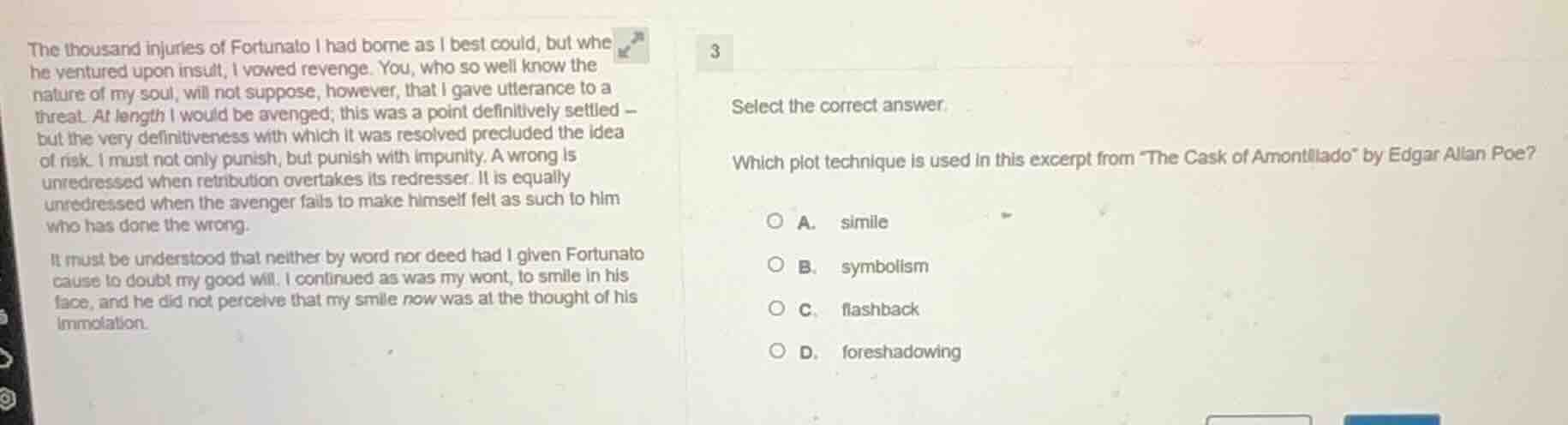 the thousand injuries of fortunato i had borne as i best could, but whe…