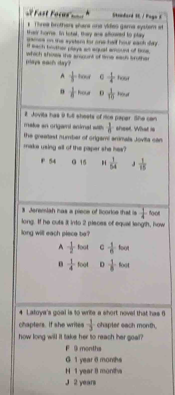 1 three brothers share one video game system at their home. in total, t…