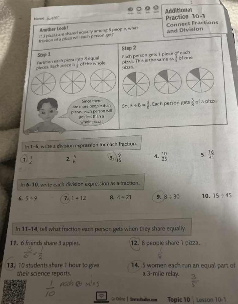 name another look! if 3 pizzas are shared equally among 8 people, what …