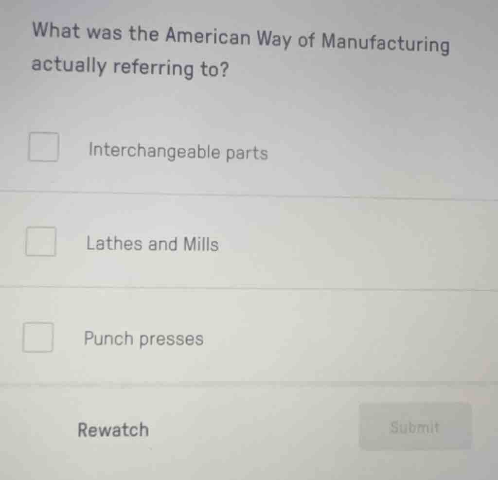 what was the american way of manufacturing actually referring to? inter…