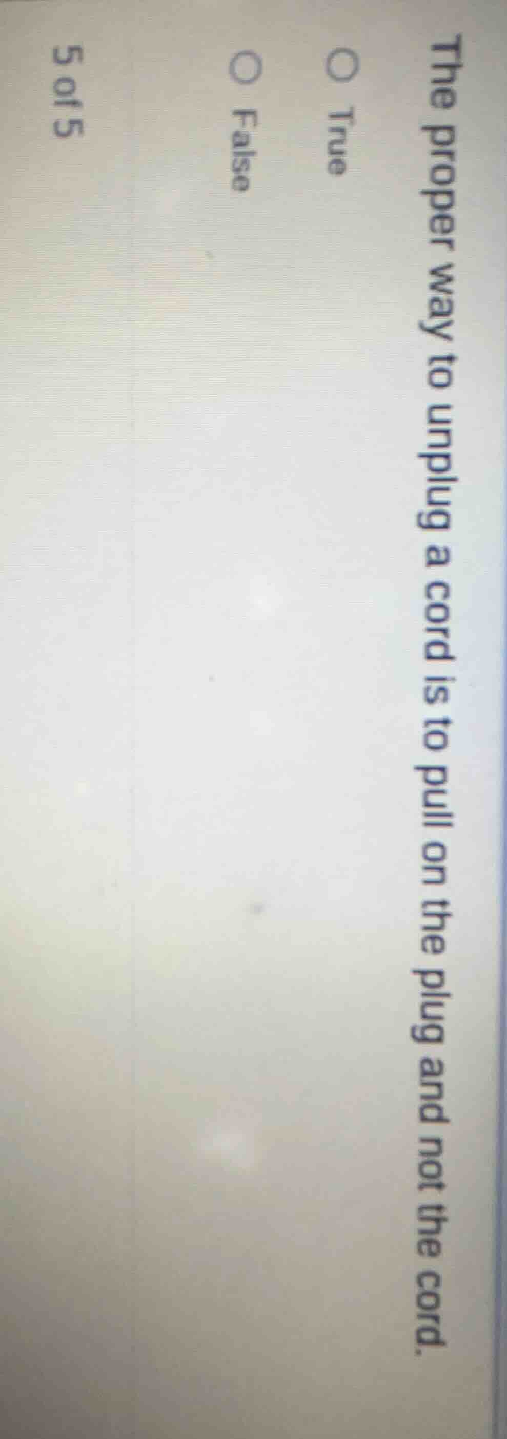 the proper way to unplug a cord is to pull on the plug and not the cord…