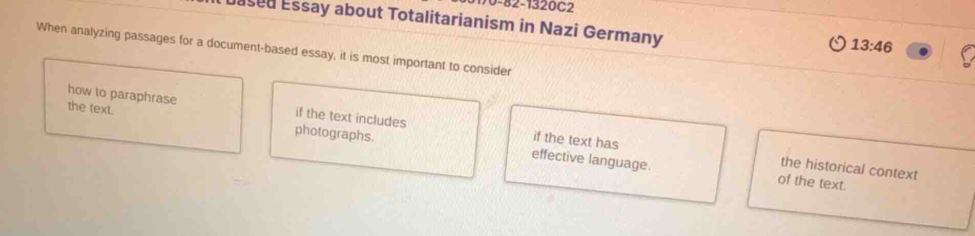 when analyzing passages for a document - based essay, it is most import…