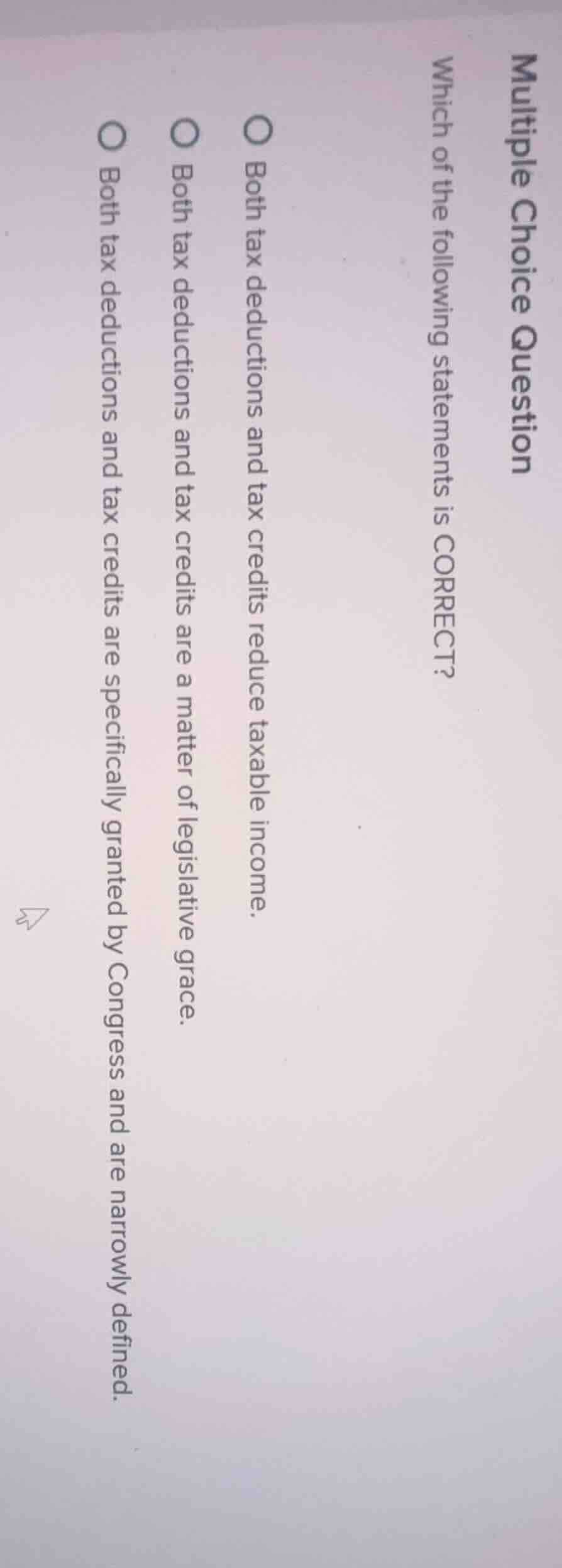 multiple choice question which of the following statements is correct? …