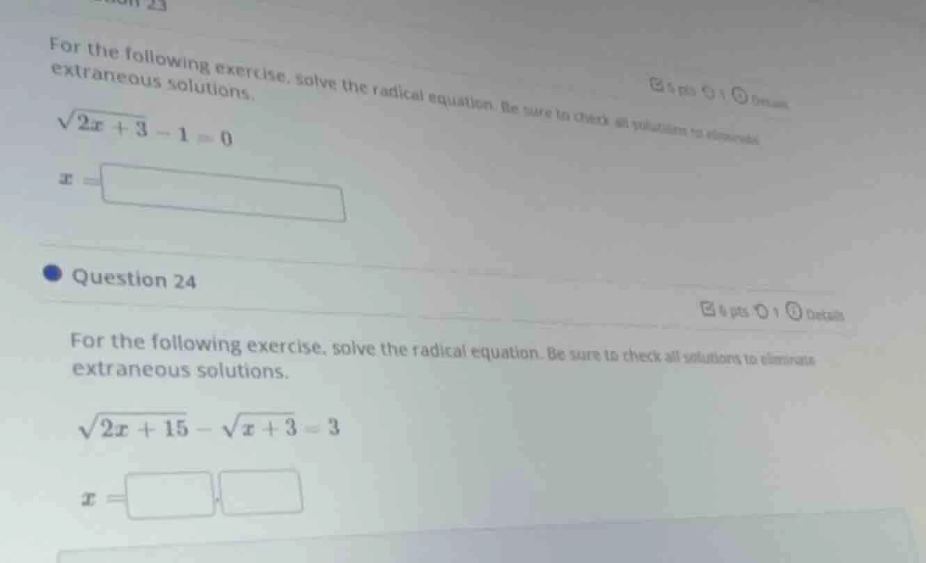 for the following exercise, solve the radical equation. be sure to chec…