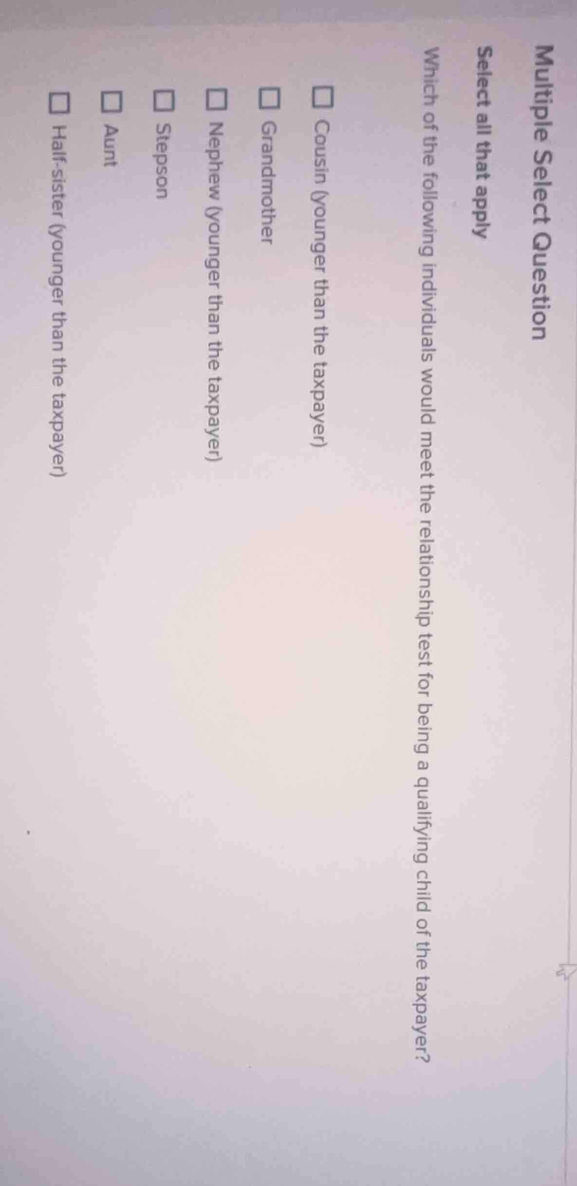 multiple select question select all that apply which of the following i…